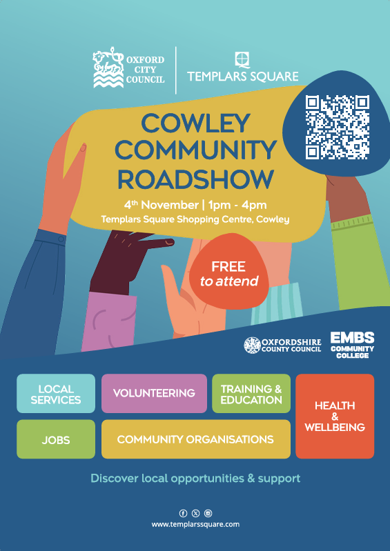 Poster Cowley Community Roadshow November 2026