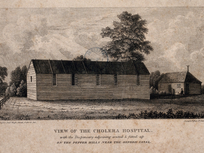 View of the Cholera Hospital
