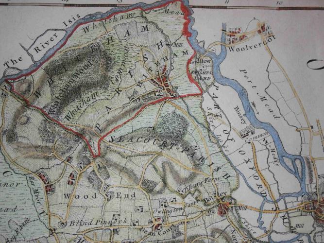 Rocque's 18C map of Wytham