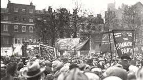 rally in hyde park during the general strike of
