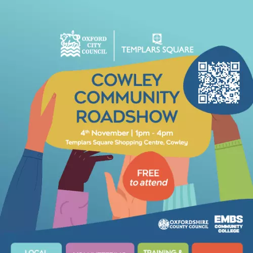 Poster Cowley Community Roadshow November 2026