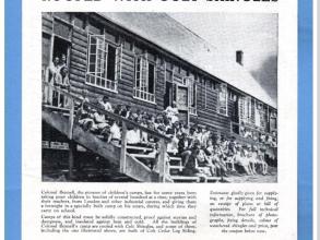 hill end 1939 pic children camp roofed shingles